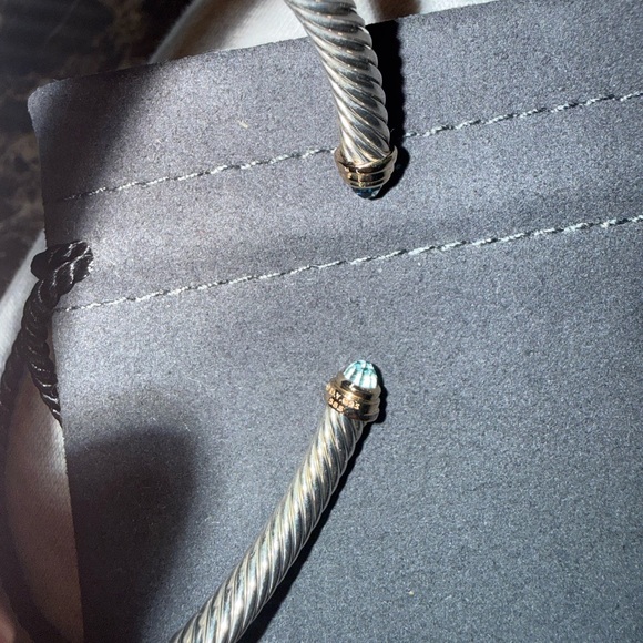 David Yurman Classic Cable Bracelet - Blue Topaz - Picture 7 of 8
